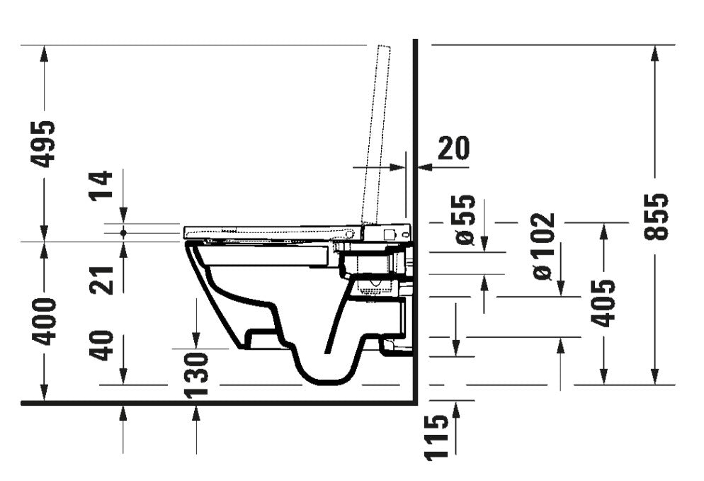 Duravit D-Neo SensoWash Compact Shower Toilet