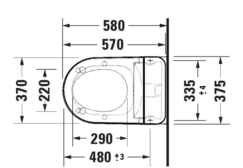 Duravit D-Neo SensoWash Compact Shower Toilet