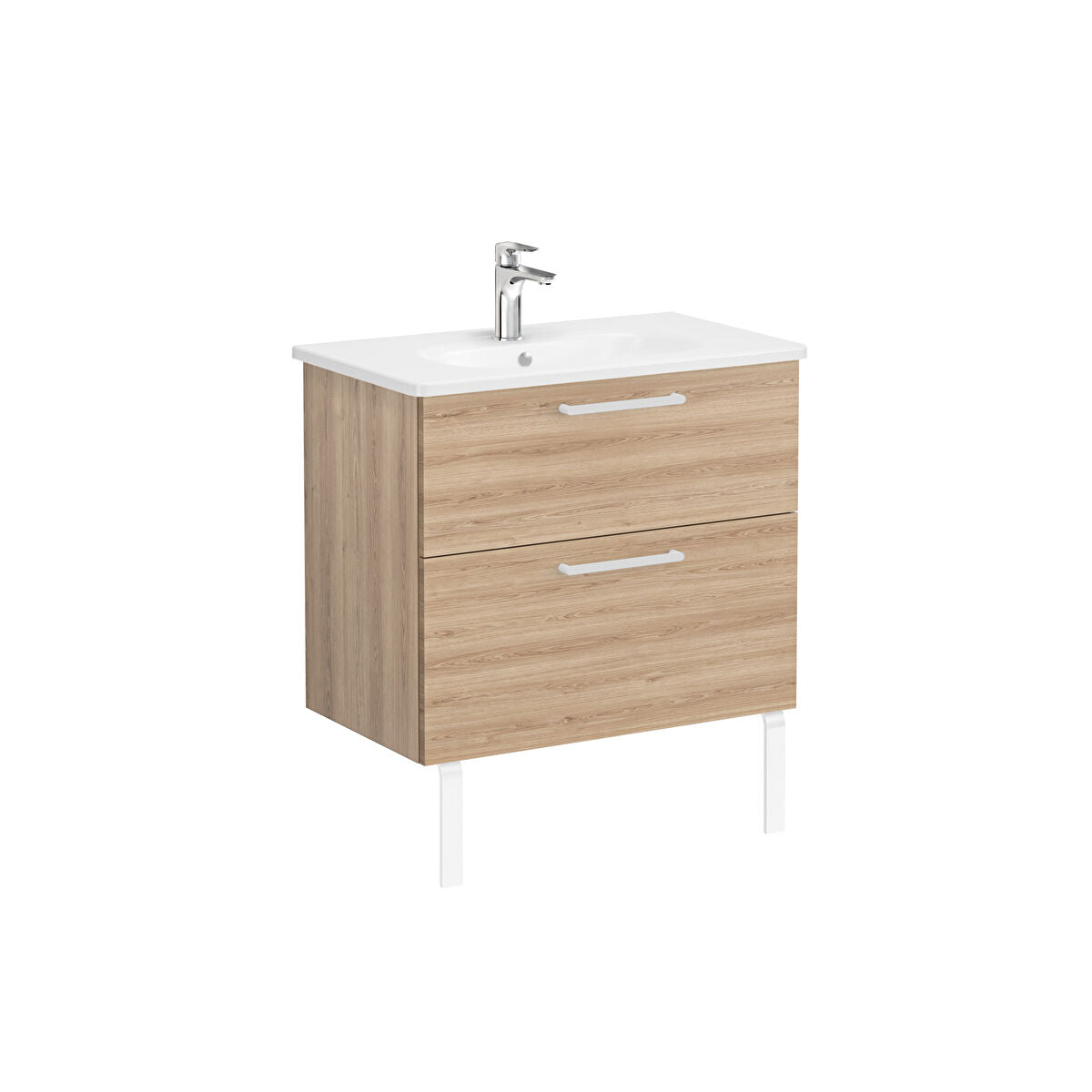 Vitra Zentrum Wall Hung Washbasin Unit With 2 Drawers