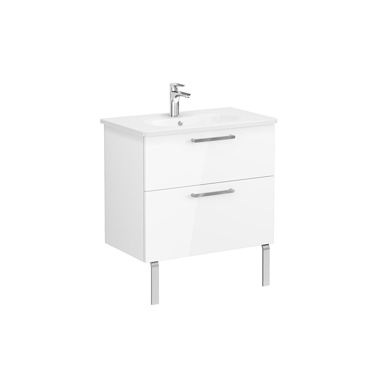 Vitra Zentrum Wall Hung Washbasin Unit With 2 Drawers