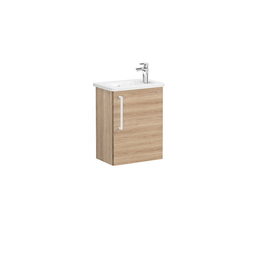 Vitra Zentrum 450mm Compact Wall Hung Washbasin Unit With 1 Door RH