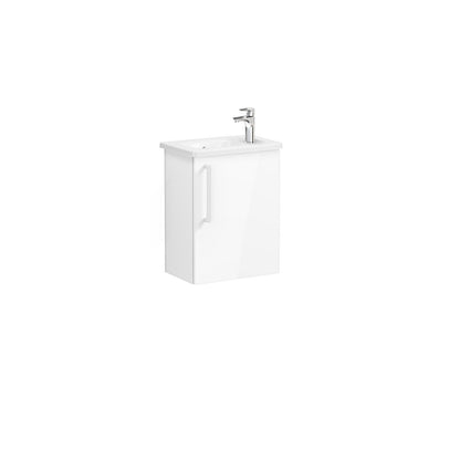 Vitra Zentrum 450mm Compact Wall Hung Washbasin Unit With 1 Door RH