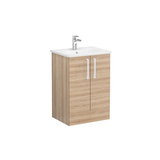 Vitra Zentrum 600mm Floor Standing Washbasin Unit With 2 Doors