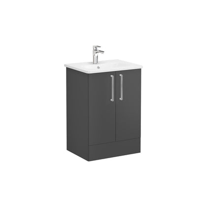 Vitra Zentrum 600mm Floor Standing Washbasin Unit With 2 Doors