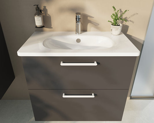 Vitra Zentrum Wall Hung Washbasin Unit With 2 Drawers