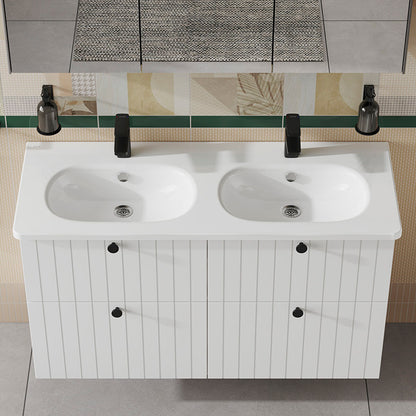 Vitra Zentrum 120cm Vanity Double Washbasin with Overflow