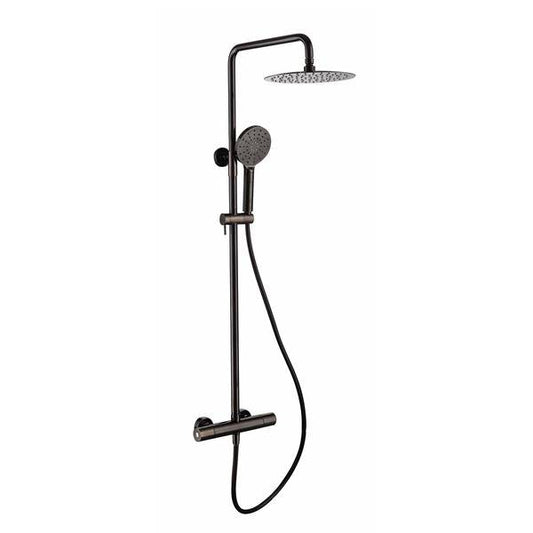 RAK-Compact Exposed Thermostatic Shower Column with Fixed Head and Shower Kit