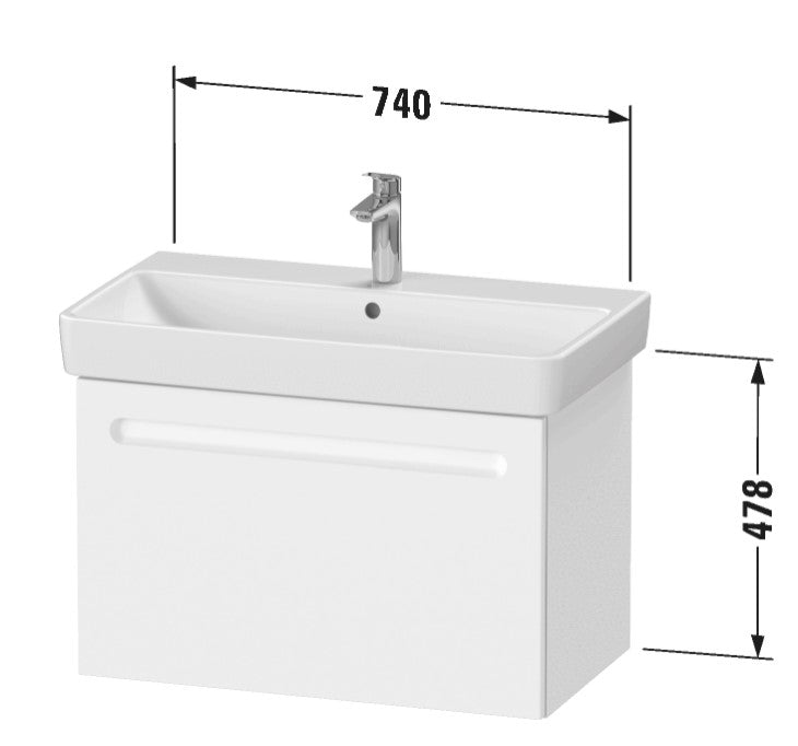 Duravit No.1 Wall Hung Vanity Unit and Basin