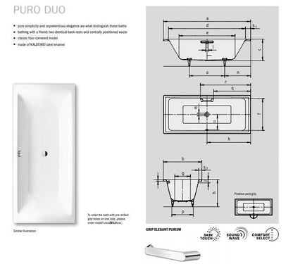 Kaldewei Ambiente Puro Steel Baths