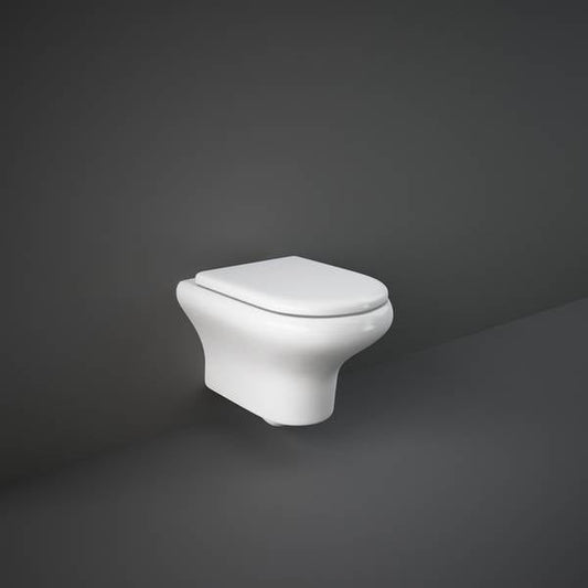 RAK-Compact 520mm Rimless Wall Hung WC With Hidden Fixations.