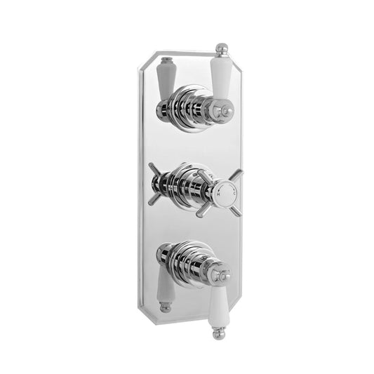 Nuie Edwardian Triple Concealed Thermostatic Shower Valve