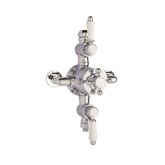 Nuie Victorian Traditional Triple Exposed Thermostatic Shower Valve