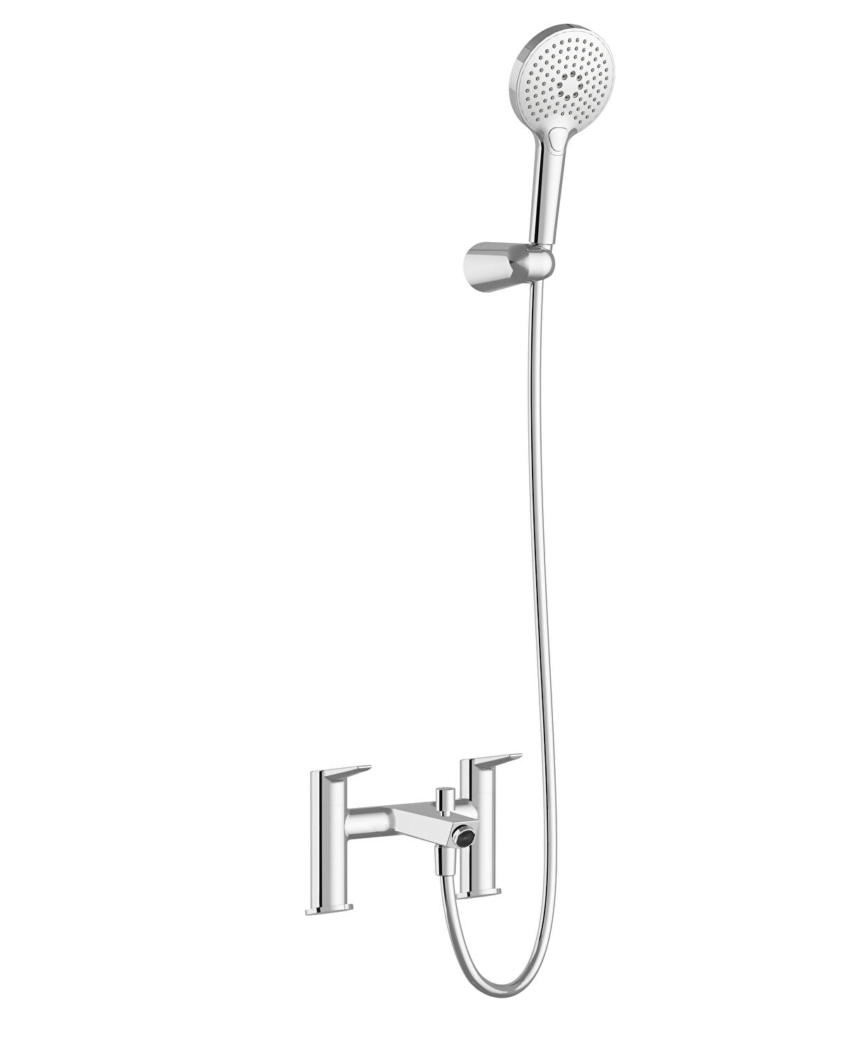 Vitra Solid S 2TH Bath Mixer, Deck-Mounted & Handshower