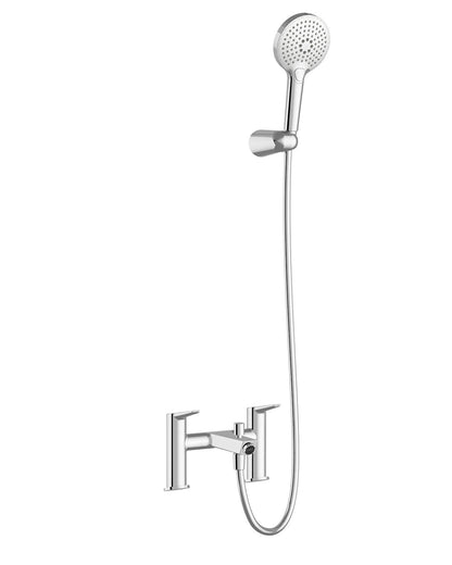 Vitra Solid S 2TH Bath Mixer, Deck-Mounted & Handshower