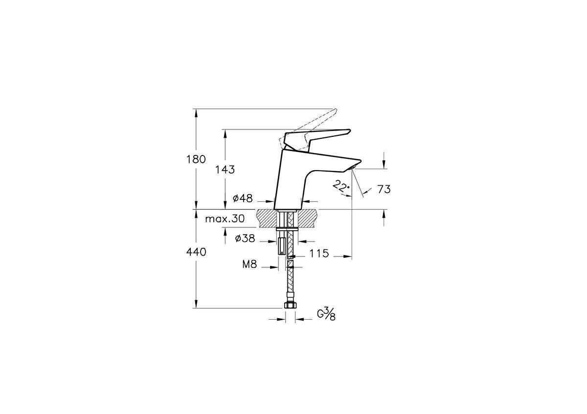 Vitra Solid S Basin Mixer