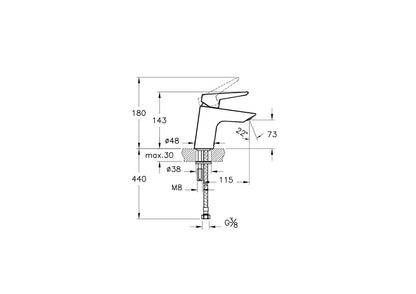 Vitra Solid S Basin Mixer