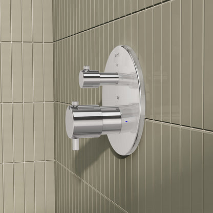 Vitra AquaHeat Round Thermostatic Bath/Shower Mixer