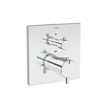 Vitra AquaHeat Square Thermostatic Bath/Shower Mixer