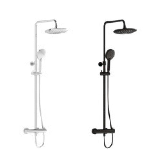 Vitra Aquaheat Bliss 240 thermostatic shower column with 2F overhead