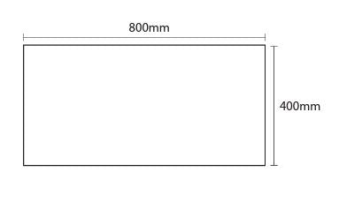 Scudo Alfie 800mm x 400mm x 16mm Wooden Worktop