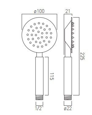 Vado Aquablade Shower Column