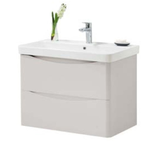 Kartell Arc 800 x 460mm Wall Mounted Unit with Basin