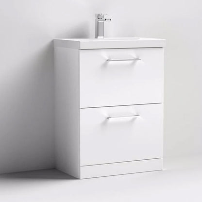 Nuie Arno Floor Standing 2 Drawer Vanity & Basin