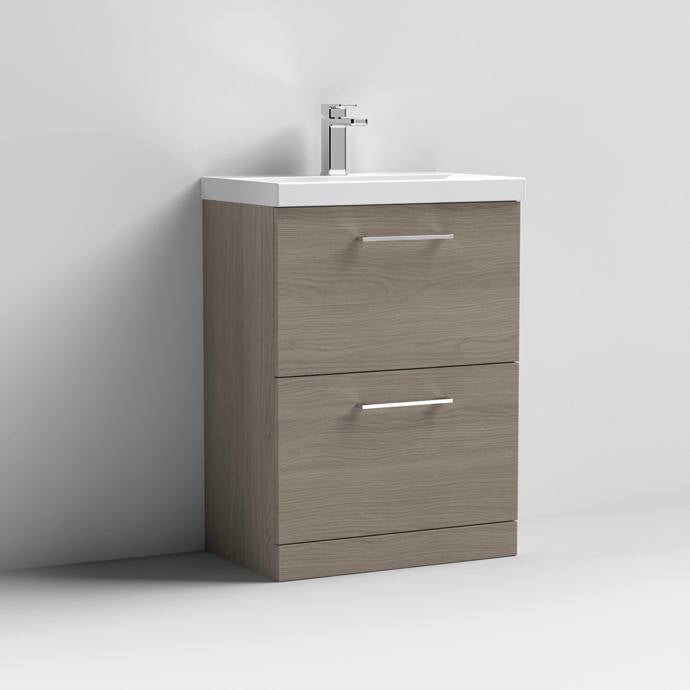 Nuie Arno Floor Standing 2 Drawer Vanity & Basin