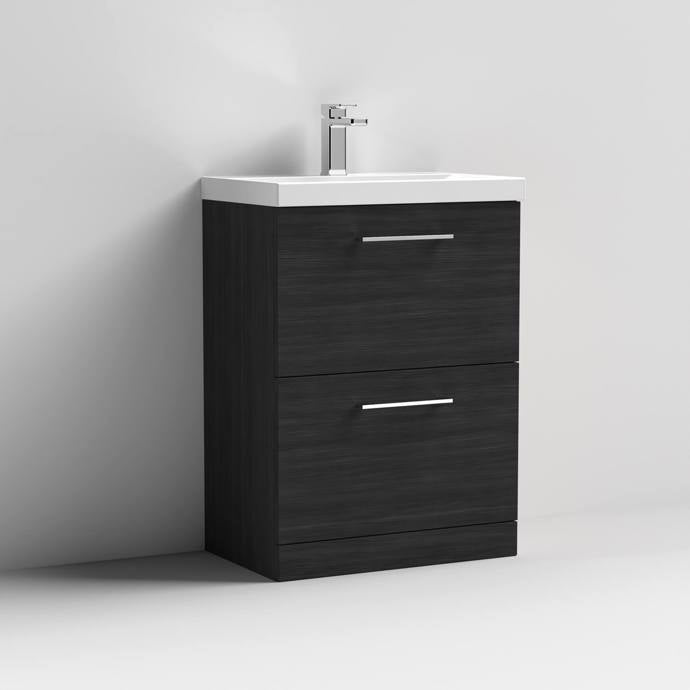 Nuie Arno Floor Standing 2 Drawer Vanity & Basin