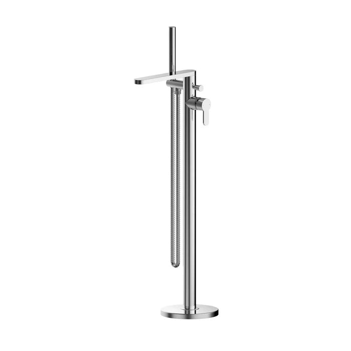 Nuie Arvan Round Bath Shower Mixer Freestanding. With Kit