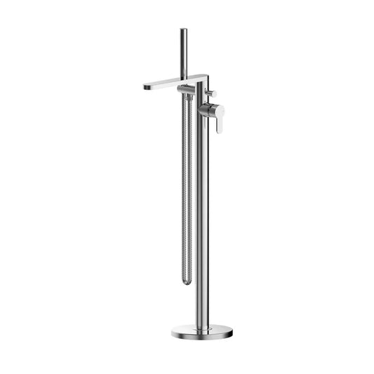 Nuie Arvan Round Bath Shower Mixer Freestanding. With Kit