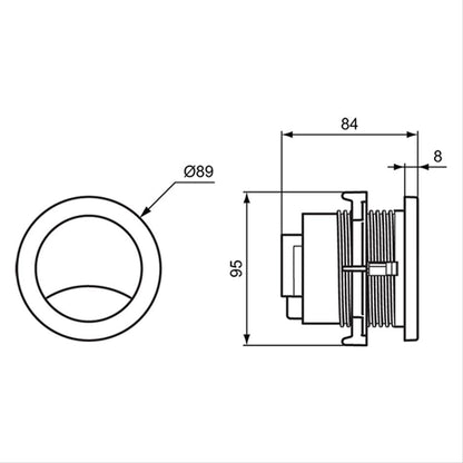 Ideal Standard Conceala 3 Dual Flush Finger Push Button