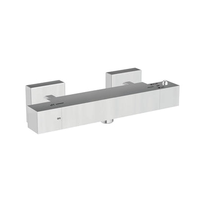 Scudo Lunar Square Exposed Shower Valve - Brass/ Chrome
