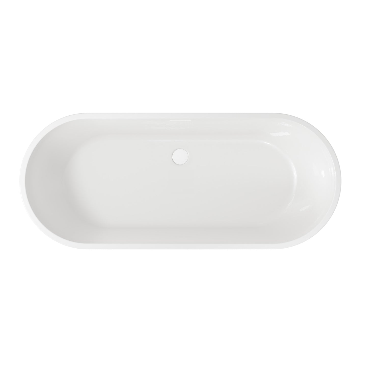 Scudo Form 1650mm x 700mm Freestanding Bath - White