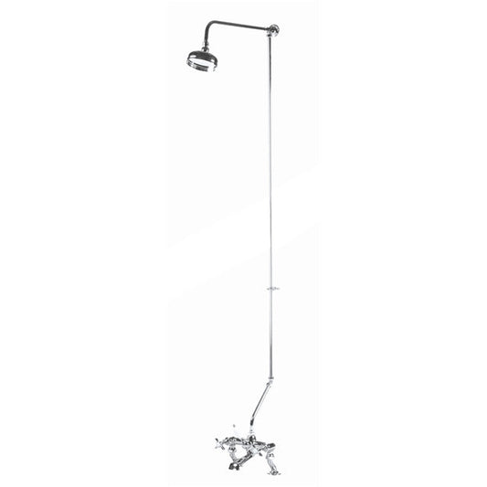 Bayswater Rigid Riser Kit for Bath Shower Mixer - Including Swivel - Chrome