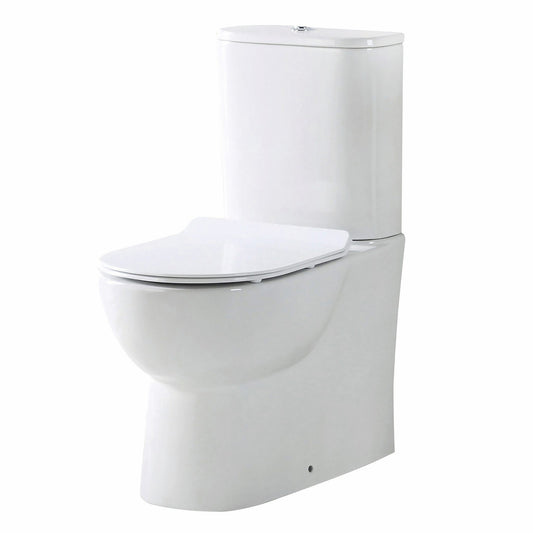 Scudo Belini Rimless Close Coupled Back WC - White