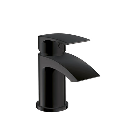 Scudo Belini Mini Mono Deck Mounted Basin Tap w/ Waste - Matt Black