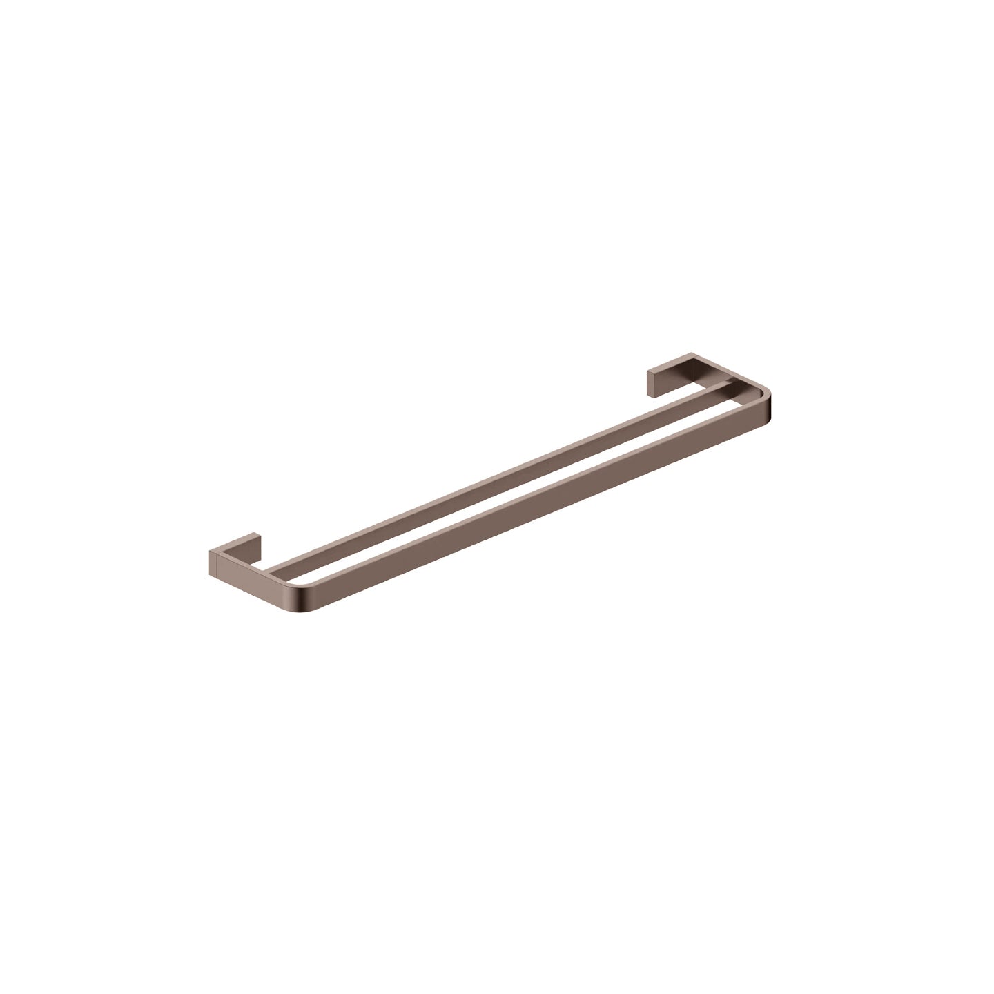 Scudo Monza Wall Mounted Double Towel Rail - Brushed Bronze
