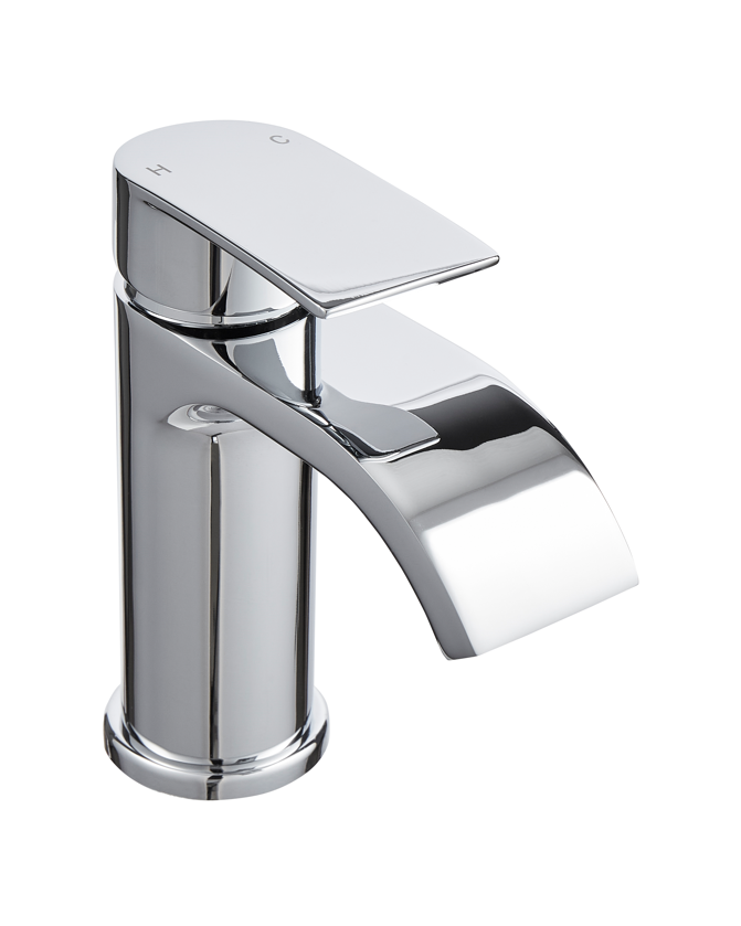 Kartell Bella Mono Basin mixer with push waste