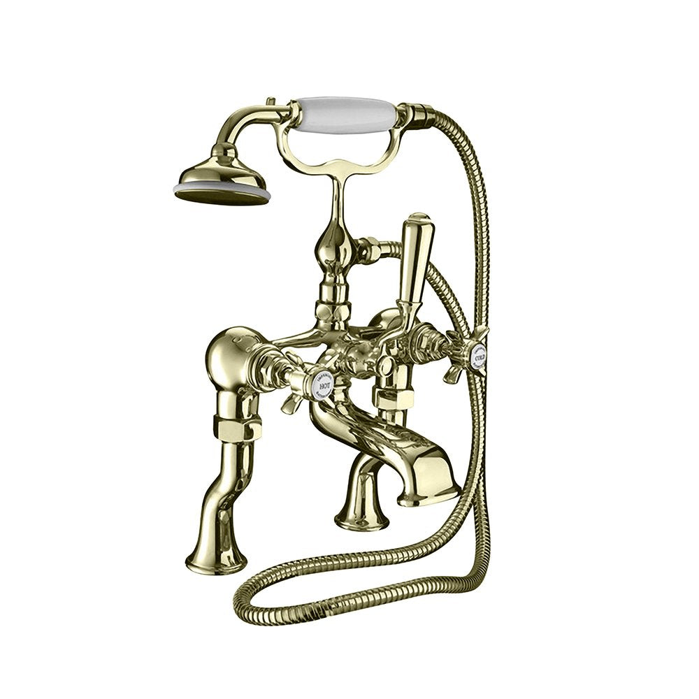 Imperial Edwardian deck mounted Bath shower mixer