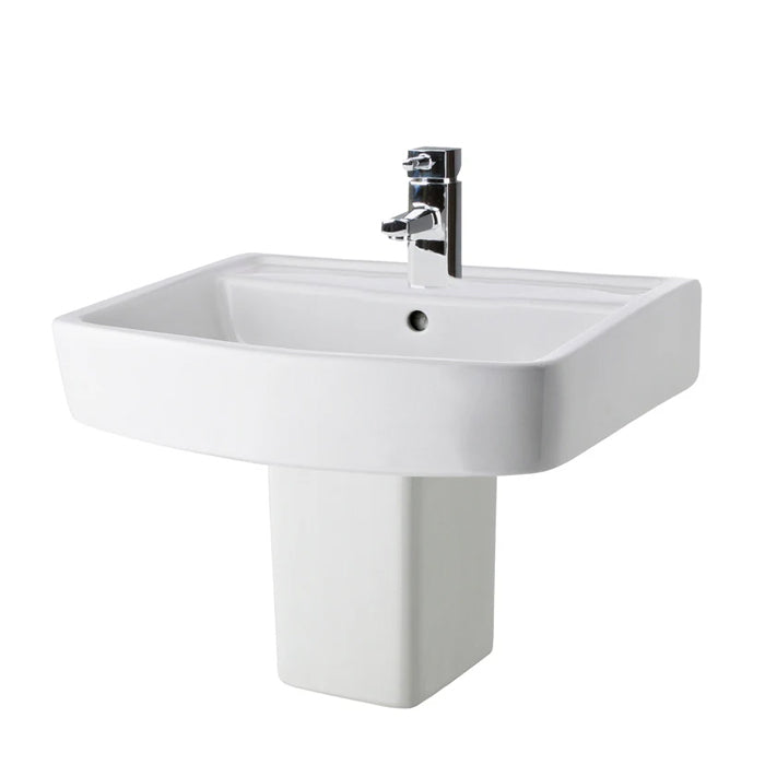 Nuie Bliss 520mm 1TH Basin & Semi Pedestal