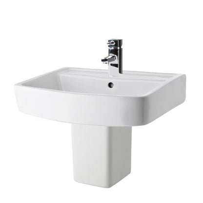 Nuie Bliss 520mm 1TH Basin & Semi Pedestal