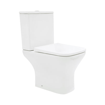 Scudo Porto 400mm x 370mm x 145mm Close Couple Cistern  - White