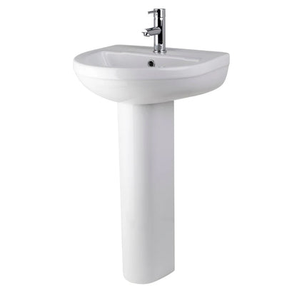 Nuie Harmony 500mm 1TH Basin & Pedestal