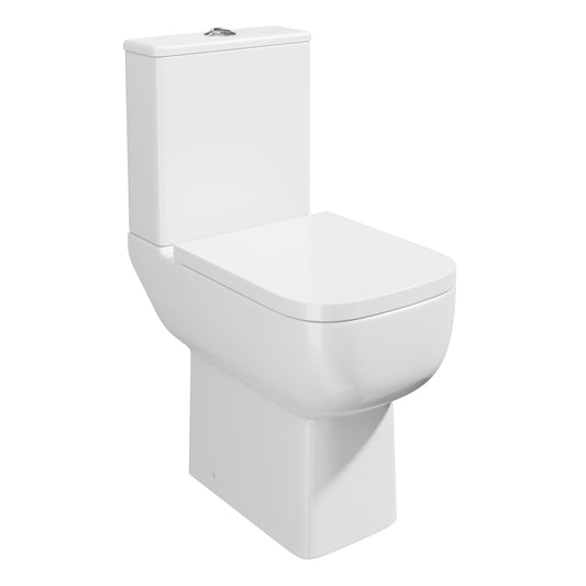 Scudo Choices Comfort Height WC & Seat rimless WHT fittings