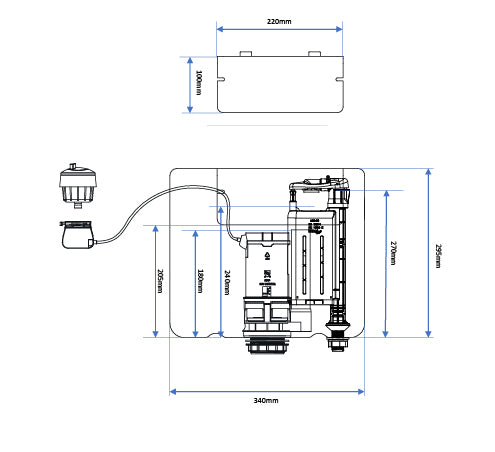 Scudo Concealed Cistern Side Inlet