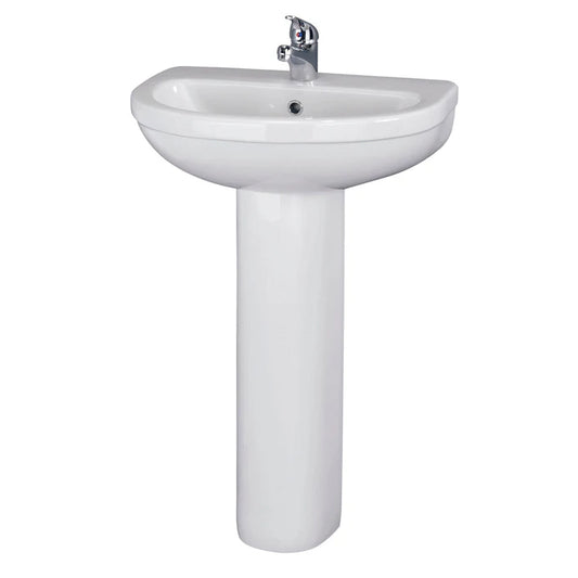 Nuie IVO 550MM Basin & Pedestal