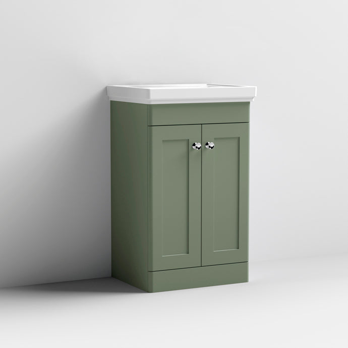 Nuie Classique 500mm Floor Standing 2 Door Vanity & Basin