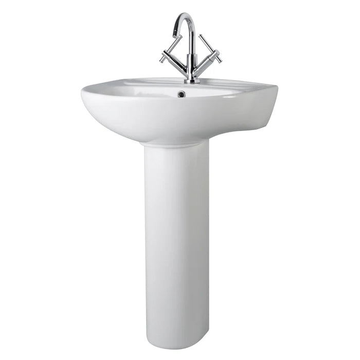 Nuie Melbourne 550mm Basin & Pedestal