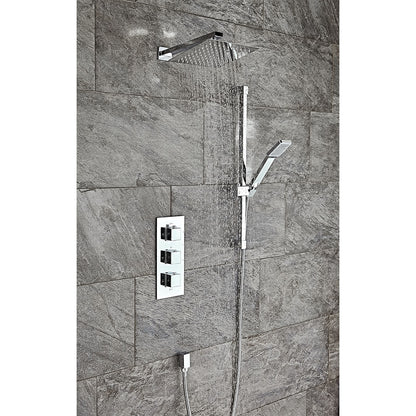 Scudo Triple 2 Outlet Concealed Valve Shower Valve - Chrome